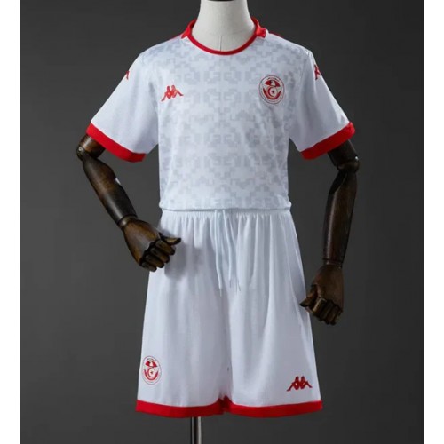 Tunisien Replika babykläder Bortaställ Barn VM 2026 Kortärmad (+ korta byxor)